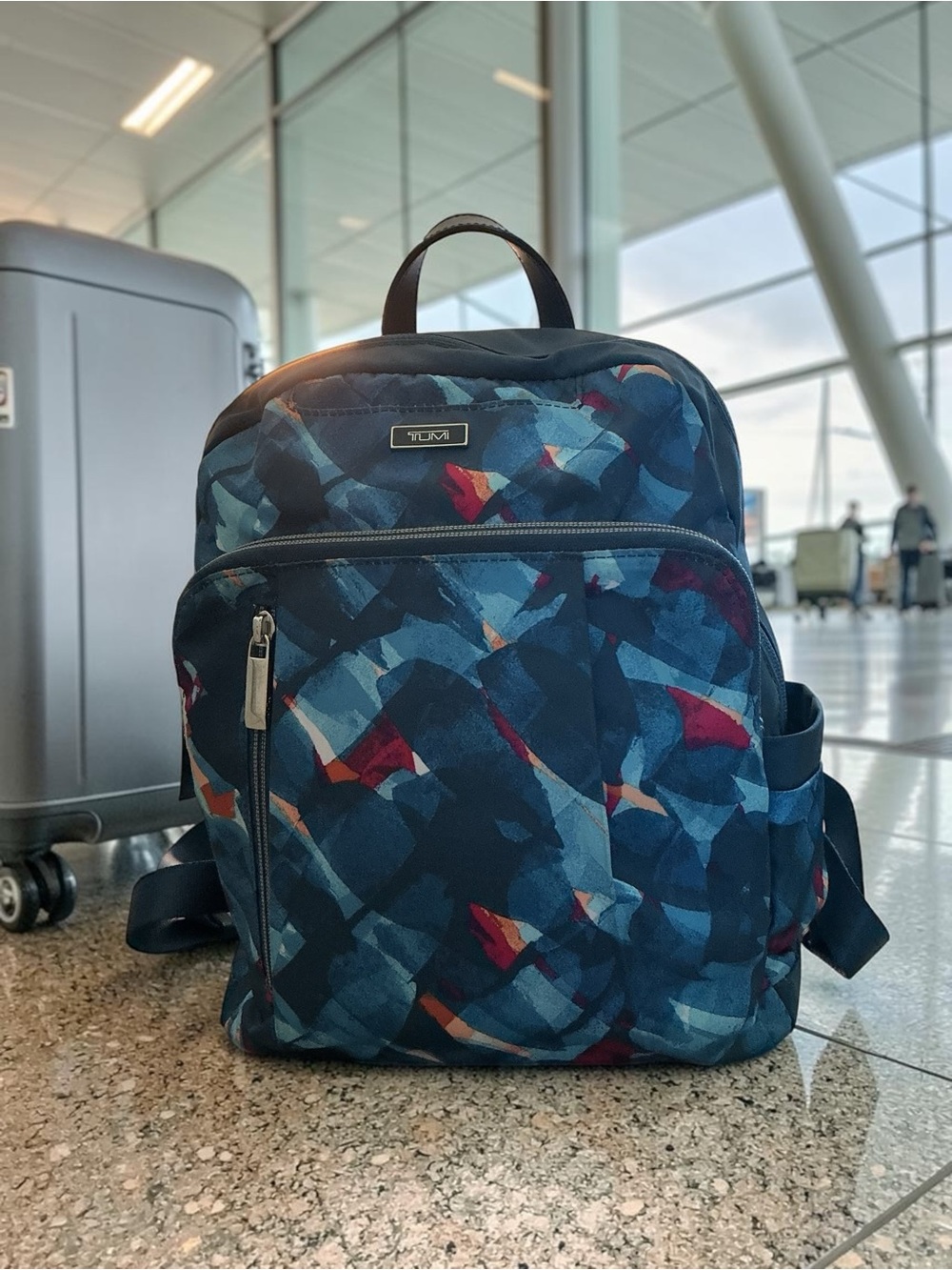 TUMI Voyageur Just In Case MINI Backpack - Blue Abstract Brushstroke -